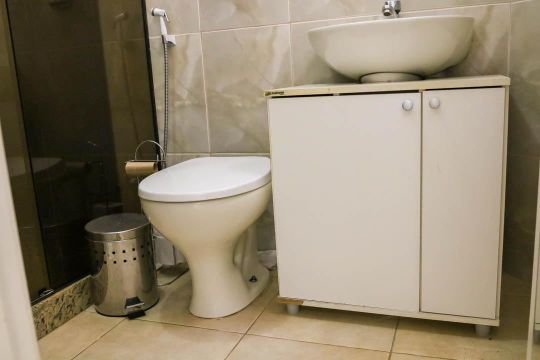 Banheiro do Quarto Suite de apartamento à venda com 1 quarto, 35m² em Encantado, Rio de Janeiro