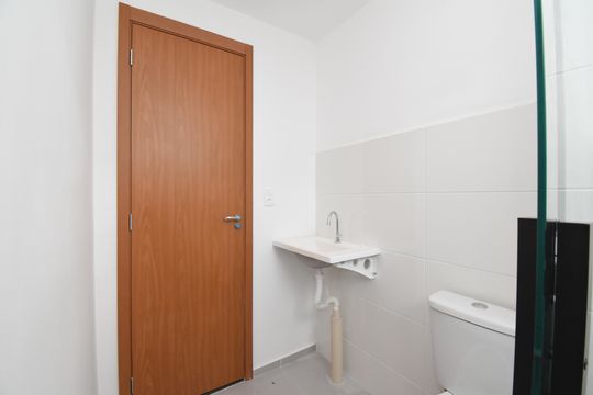 Banheiro da Suíte de apartamento à venda com 2 quartos, 52m² em Bairro Alto, Curitiba