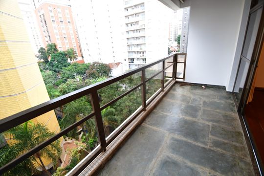 Sala - Sacada de apartamento para alugar com 3 quartos, 174m² em Cambuí, Campinas