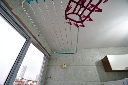 Área de Serviço de apartamento à venda com 2 quartos, 57m² em Parque Residencial Vila União, Campinas