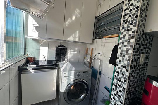 Área de Serviço de casa para alugar com 3 quartos, 85m² em Esplanada dos Barreiros, São Vicente