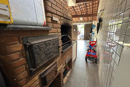 Churrasqueira de casa para alugar com 3 quartos, 85m² em Esplanada dos Barreiros, São Vicente