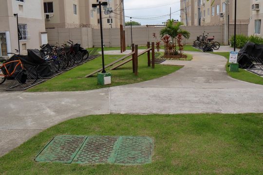 AREA EXTERNA de apartamento à venda com 2 quartos, 44m² em Vargem Pequena, Rio de Janeiro