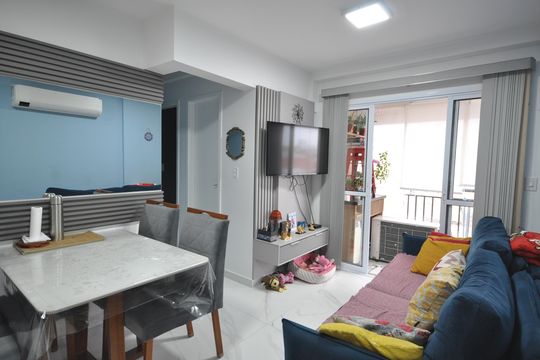 Sala de apartamento à venda com 2 quartos, 74m² em Vila Gustavo, São Paulo