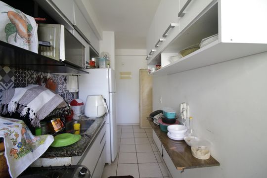 Cozinha de apartamento à venda com 3 quartos, 63m² em Jacarepaguá, Rio de Janeiro