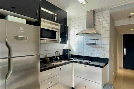 Cozinha de apartamento à venda com 2 quartos, 43m² em Cerqueira César, São Paulo