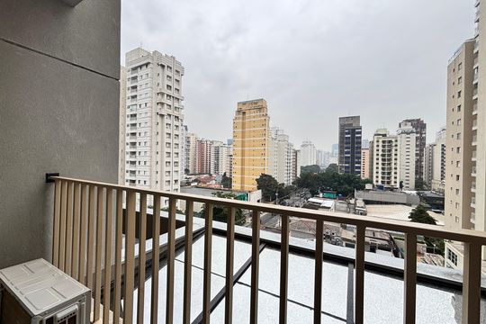 Varanda de kitnet/studio à venda com 1 quarto, 24m² em Vila Olímpia, São Paulo