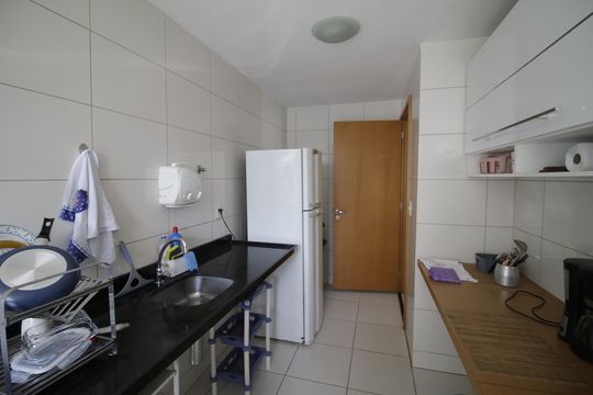 Cozinha de apartamento à venda com 3 quartos, 83m² em Barra Olímpica, Rio de Janeiro