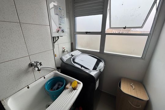 Área de Serviço de apartamento à venda com 2 quartos, 47m² em Vila Zefira, São Paulo