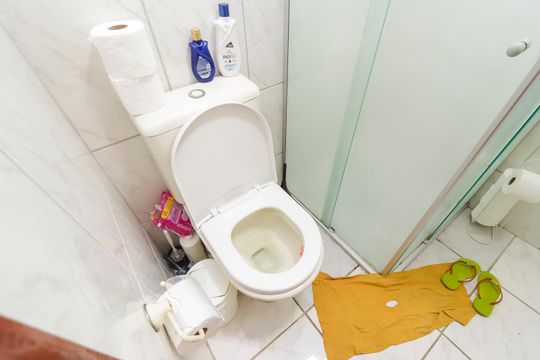 Banheiro de apartamento à venda com 2 quartos, 58m² em Vila Jacuí, São Paulo