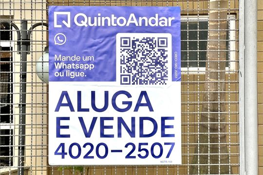 Placa QuintoAndar  de apartamento à venda com 3 quartos, 130m² em Santa Rosa, Belo Horizonte