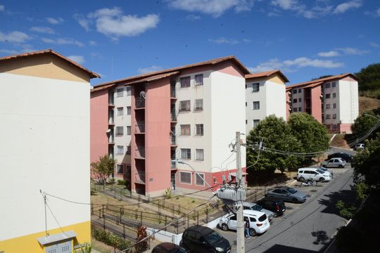 Área externa de apartamento para alugar com 2 quartos, 49m² em Jardim Vitória, Belo Horizonte