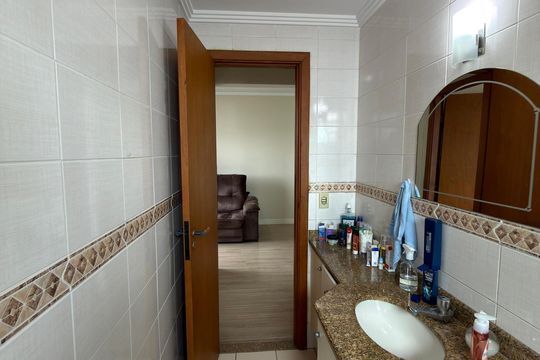 Banheiro Social de apartamento à venda com 2 quartos, 72m² em Baeta Neves, São Bernardo do Campo