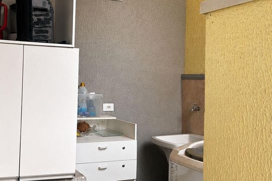 Área de serviço de apartamento à venda com 2 quartos, 110m² em Jardim Santo Antônio, Santo André