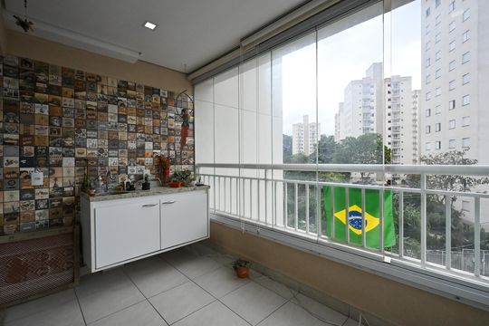 Varanda de apartamento à venda com 3 quartos, 82m² em Jardim Umarizal, São Paulo