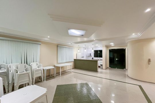 Salão de festas de apartamento à venda com 3 quartos, 161m² em Santa Paula, São Caetano do Sul