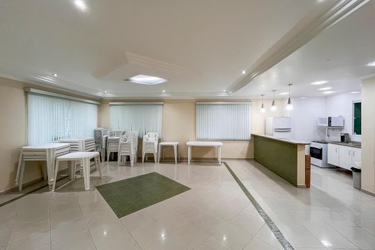 Salão de festas de apartamento à venda com 3 quartos, 161m² em Santa Paula, São Caetano do Sul