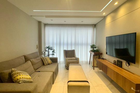 Sala de apartamento à venda com 3 quartos, 85m² em São Pedro, Belo Horizonte