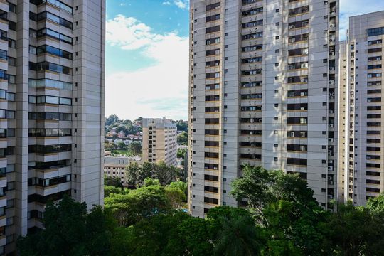 Vista Varanda da Sala de apartamento para alugar com 1 quarto, 35m² em Real Parque, São Paulo
