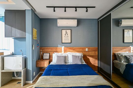 Quarto de apartamento para alugar com 1 quarto, 35m² em Real Parque, São Paulo