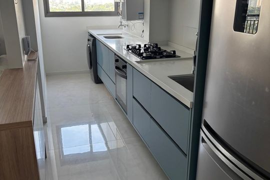 Cozinha de apartamento para alugar com 2 quartos, 72m² em Santo Amaro, São Paulo