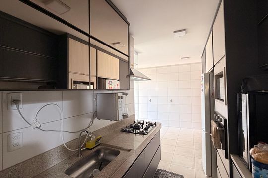 Cozinha de apartamento para alugar com 3 quartos, 123m² em Jardim Atlantico, Goiânia