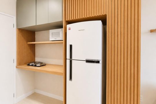 Cozinha de apartamento à venda com 1 quarto, 34m² em Consolação, São Paulo