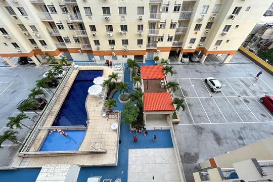 Vista da varanda da sala de apartamento à venda com 2 quartos, 55m² em Todos Os Santos, Rio de Janeiro