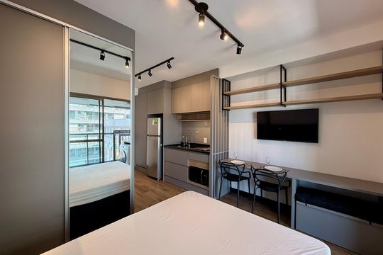 Quarto  de kitnet/studio para alugar com 1 quarto, 29m² em Chácara Santo Antônio (zona Sul), São Paulo