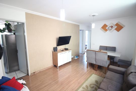 Sala de apartamento à venda com 3 quartos, 65m² em Granja Lempp, Contagem