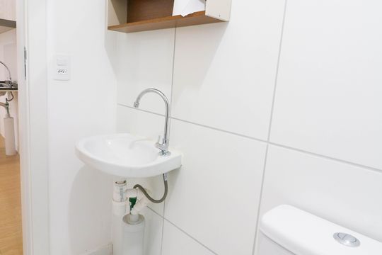 Banheiro de apartamento para alugar com 2 quartos, 38m² em Jardim São Luís, São Paulo