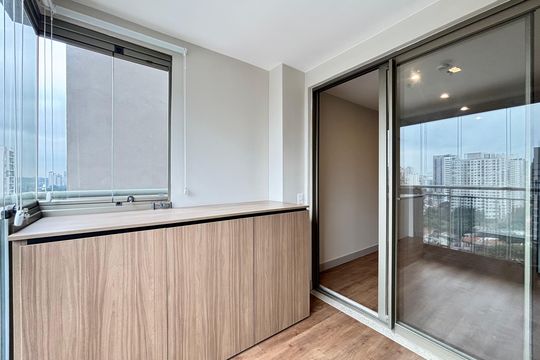 Varanda de apartamento para alugar com 1 quarto, 35m² em Indianópolis, São Paulo