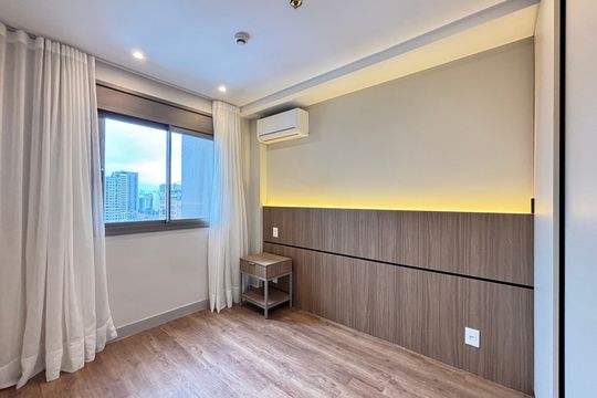 Suíte de apartamento para alugar com 1 quarto, 35m² em Indianópolis, São Paulo
