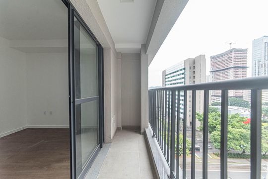 Varanda de kitnet/studio para alugar com 1 quarto, 29m² em Vila Cordeiro, São Paulo