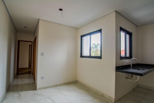 Sala de apartamento à venda com 2 quartos, 100m² em Jardim das Maravilhas, Santo André