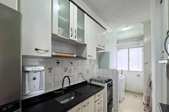 Cozinha de apartamento à venda com 2 quartos, 63m² em Nova Petrópolis, São Bernardo do Campo