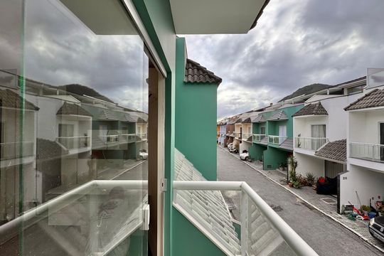 Suíte - Varanda de casa de condomínio à venda com 3 quartos, 150m² em Vargem Pequena, Rio de Janeiro