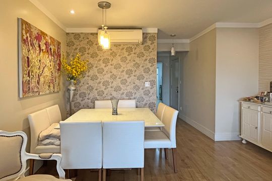 Sala de apartamento para alugar com 3 quartos, 109m² em Gonzaga, Santos