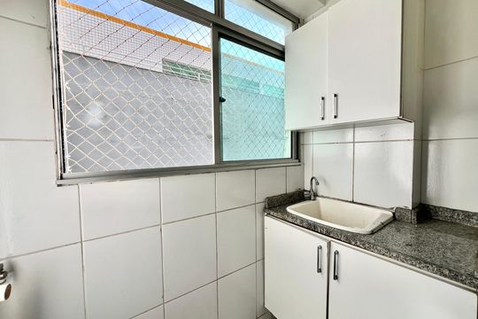 Área de Serviço de apartamento à venda com 3 quartos, 60m² em Santa Branca, Belo Horizonte