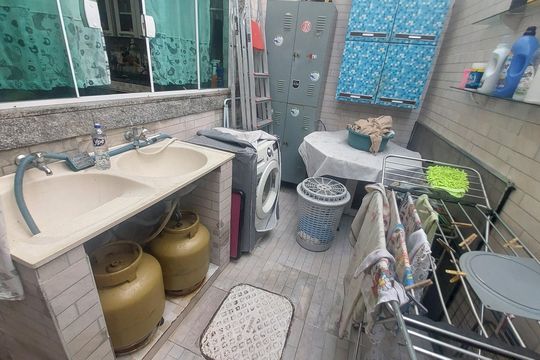 Área de serviço de casa de condomínio à venda com 4 quartos, 159m² em Taquara, Rio de Janeiro