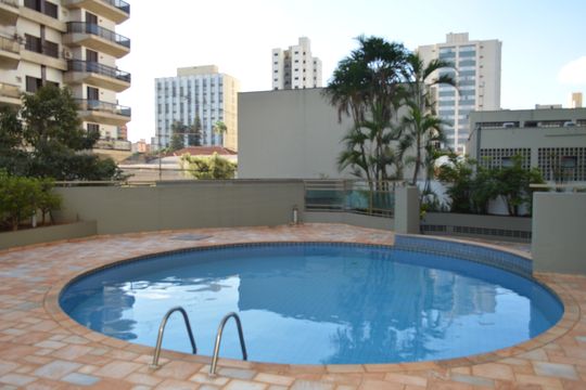 Área comum - Piscina de apartamento para alugar com 3 quartos, 178m² em Centro, Ribeirão Preto