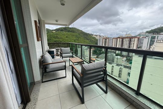 Varanda de apartamento à venda com 2 quartos, 94m² em Santa Rosa, Niterói