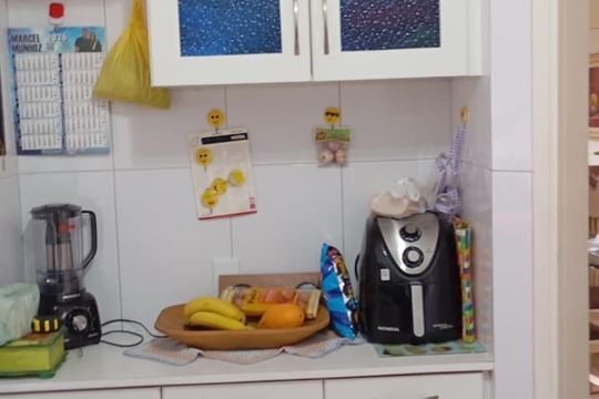 Cozinha de apartamento à venda com 2 quartos, 44m² em Parque Marajoara, Santo André