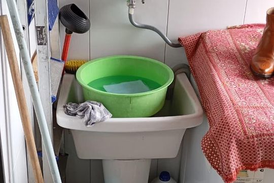 Área de serviço de apartamento à venda com 2 quartos, 44m² em Parque Marajoara, Santo André