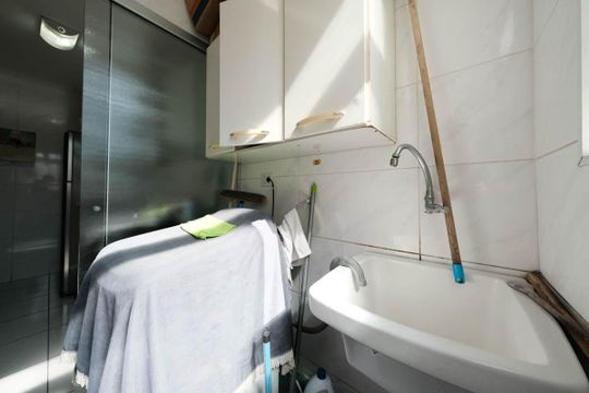 Cozinha e Área de Serviço de apartamento à venda com 2 quartos, 60m² em Parque Paineiras, São Paulo