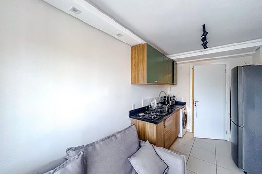 Sala de apartamento à venda com 1 quarto, 27m² em Guaiauna, São Paulo