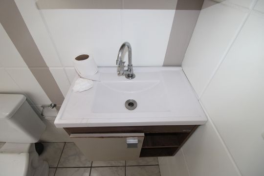Banheiro de apartamento para alugar com 2 quartos, 52m² em Conjunto Residencial José Bonifácio, São Paulo