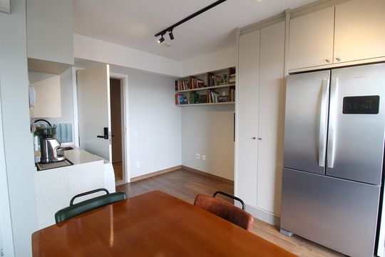 Cozinha de apartamento à venda com 1 quarto, 36m² em Butantã, São Paulo
