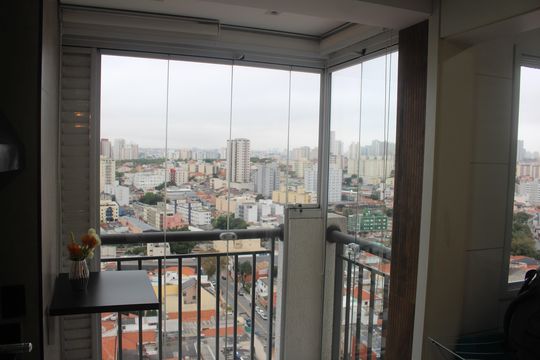 Varanda de apartamento à venda com 2 quartos, 67m² em Olímpico, São Caetano do Sul
