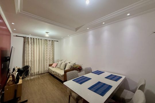 Sala de apartamento à venda com 3 quartos, 77m² em Jardim Novo Santo Amaro, São Paulo